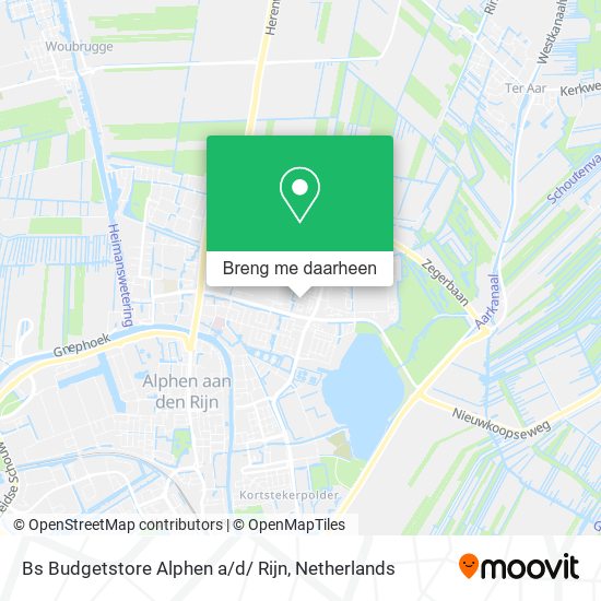 Bs Budgetstore Alphen a / d/ Rijn kaart