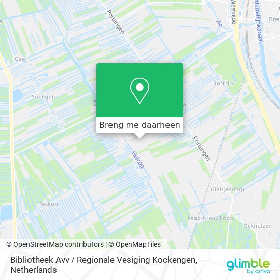 Bibliotheek Avv / Regionale Vesiging Kockengen kaart