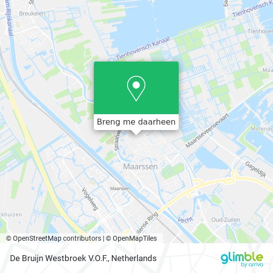 De Bruijn Westbroek V.O.F. kaart