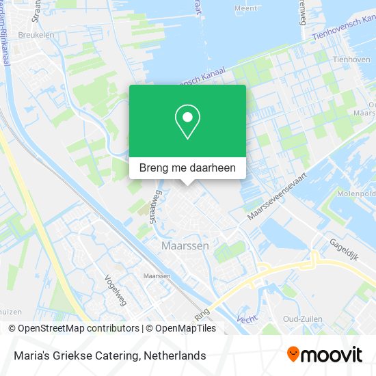 Maria's Griekse Catering kaart
