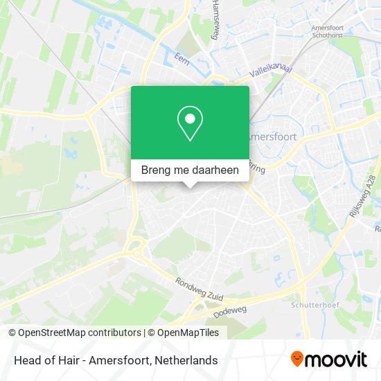 Head of Hair - Amersfoort kaart