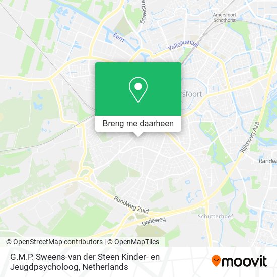 G.M.P. Sweens-van der Steen Kinder- en Jeugdpsycholoog kaart