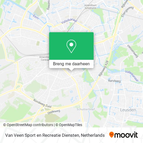 Van Veen Sport en Recreatie Diensten kaart