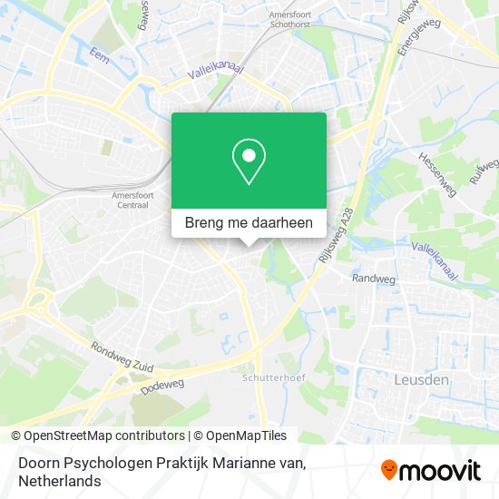 Doorn Psychologen Praktijk Marianne van kaart