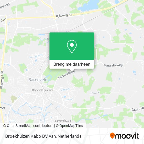 Broekhuizen Kabo BV van kaart