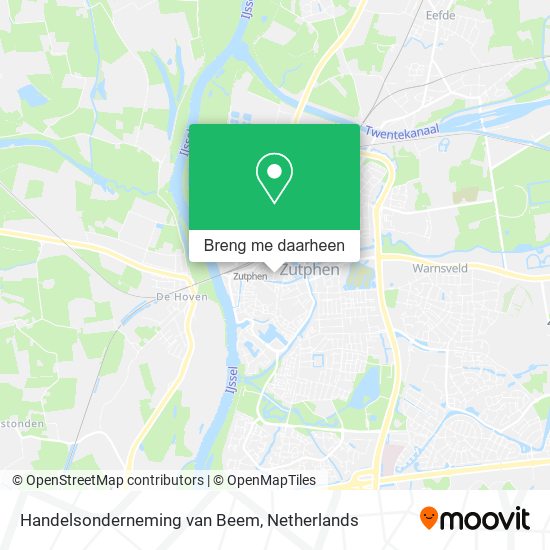 Handelsonderneming van Beem kaart