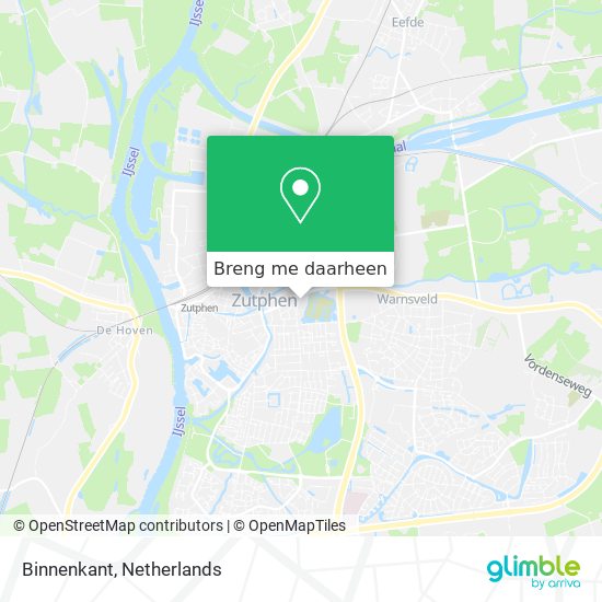 Binnenkant kaart