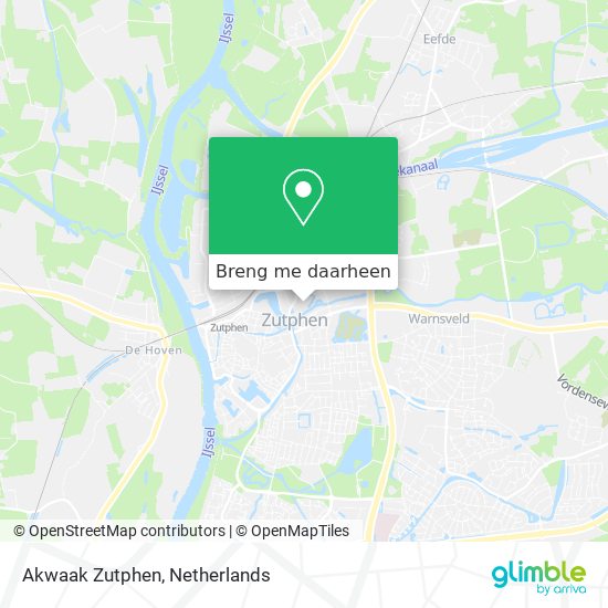 Akwaak Zutphen kaart