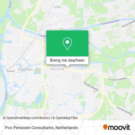 Pco Pensioen Consultants kaart