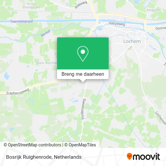 Bosrijk Ruighenrode kaart