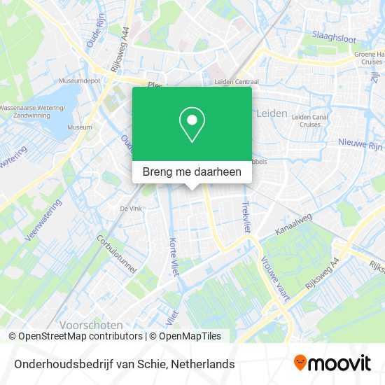 Onderhoudsbedrijf van Schie kaart