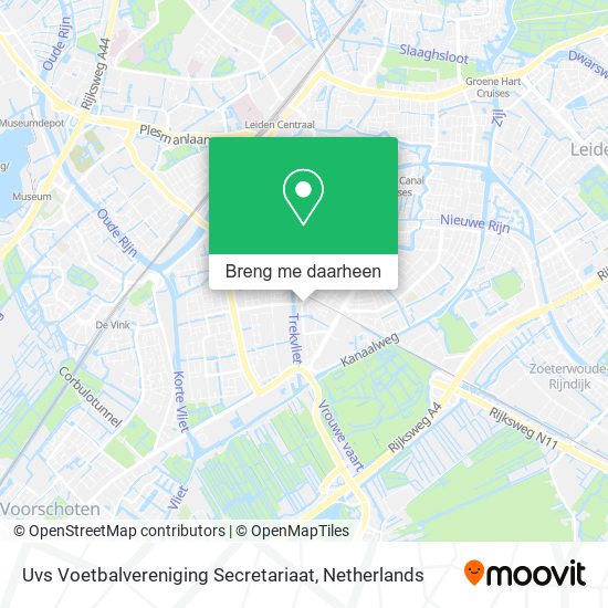 Uvs Voetbalvereniging Secretariaat kaart