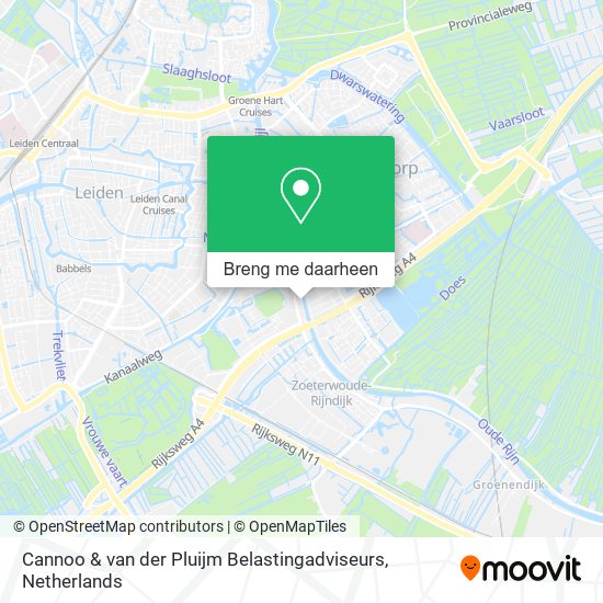 Cannoo & van der Pluijm Belastingadviseurs kaart