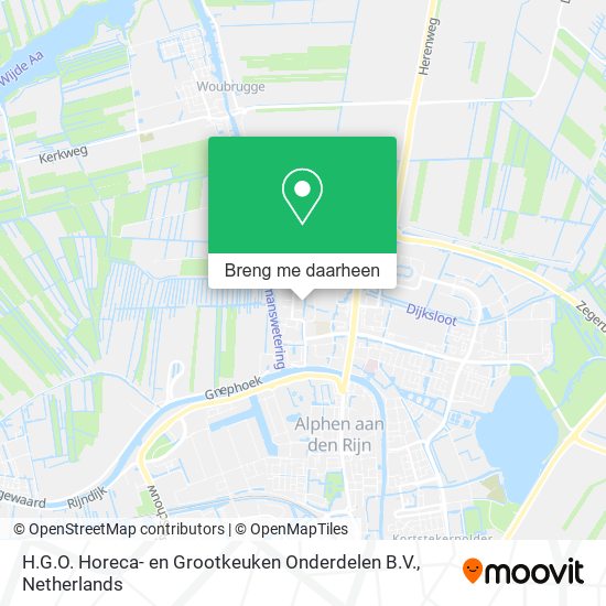 H.G.O. Horeca- en Grootkeuken Onderdelen B.V. kaart