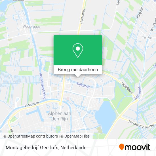 Montagebedrijf Geerlofs kaart