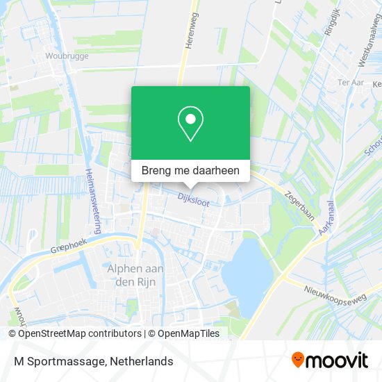 M Sportmassage kaart