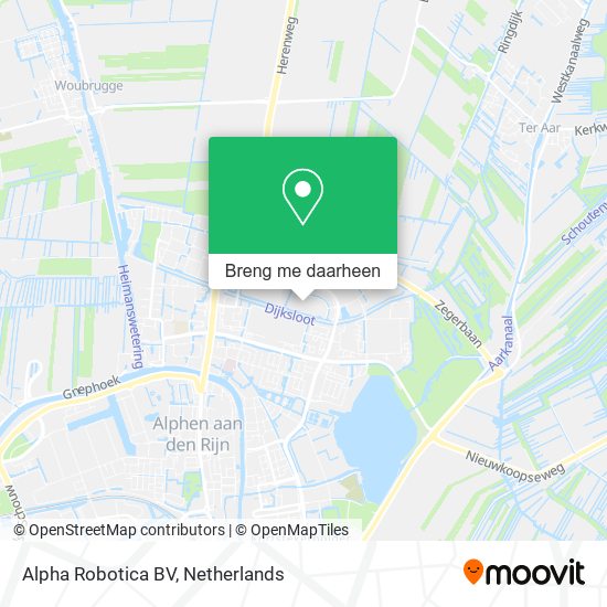 Alpha Robotica BV kaart