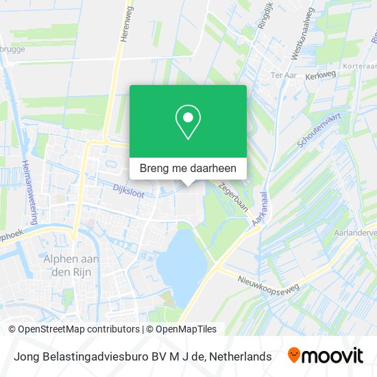 Jong Belastingadviesburo BV M J de kaart