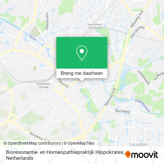 Bioresonantie- en Homeopathiepraktijk Hippokrates kaart