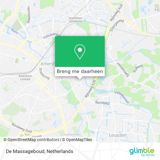 De Massageboud kaart