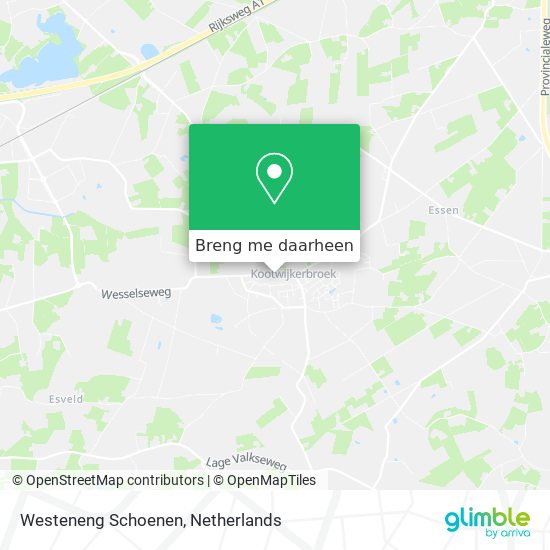 Westeneng Schoenen kaart