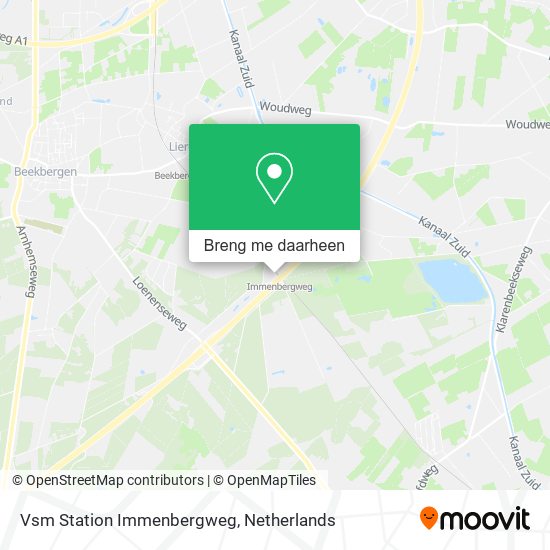 Vsm Station Immenbergweg kaart