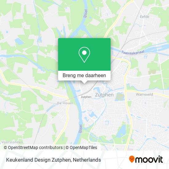 Keukenland Design Zutphen kaart