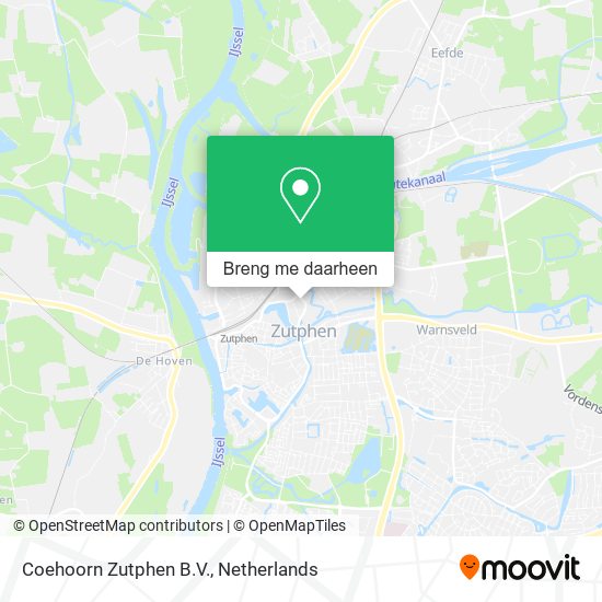 Coehoorn Zutphen B.V. kaart