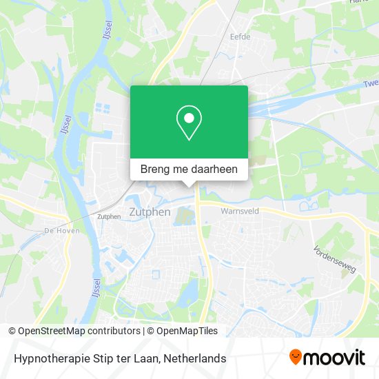 Hypnotherapie Stip ter Laan kaart