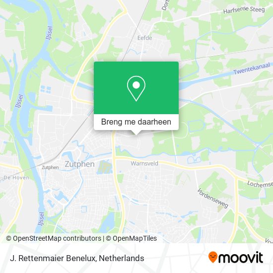 J. Rettenmaier Benelux kaart