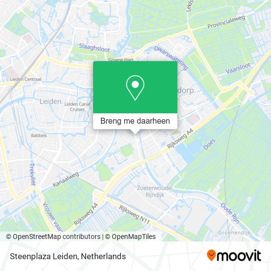 Steenplaza Leiden kaart