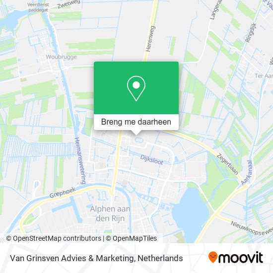 Van Grinsven Advies & Marketing kaart