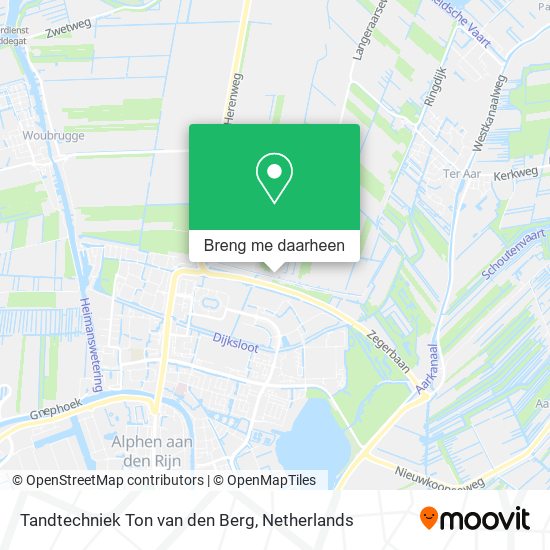 Tandtechniek Ton van den Berg kaart