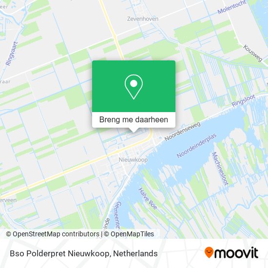 Bso Polderpret Nieuwkoop kaart