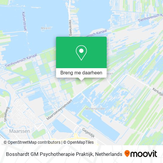 Bosshardt GM Psychotherapie Praktijk kaart