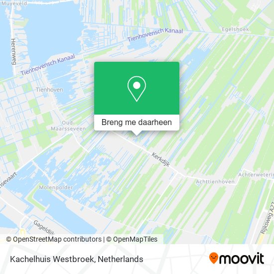 Kachelhuis Westbroek kaart