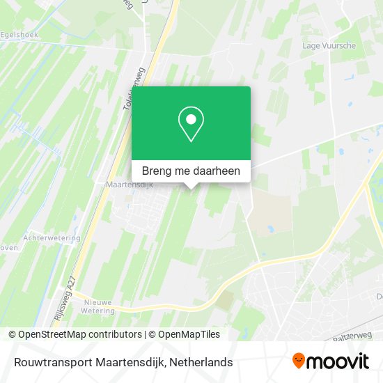 Rouwtransport Maartensdijk kaart