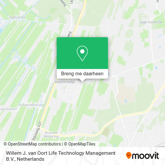 Willem J. van Oort Life Technology Management B.V. kaart