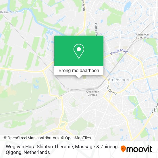 Weg van Hara Shiatsu Therapie, Massage & Zhineng Qigong kaart