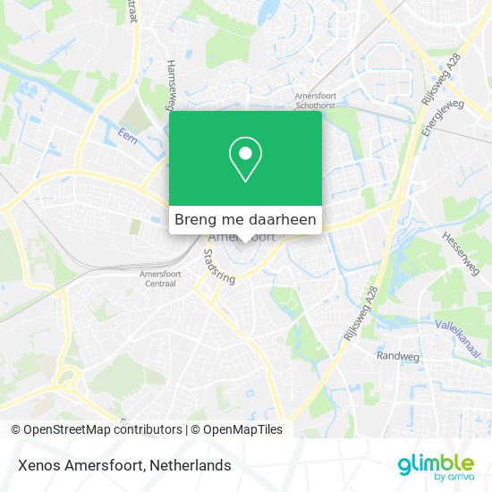 Xenos Amersfoort kaart