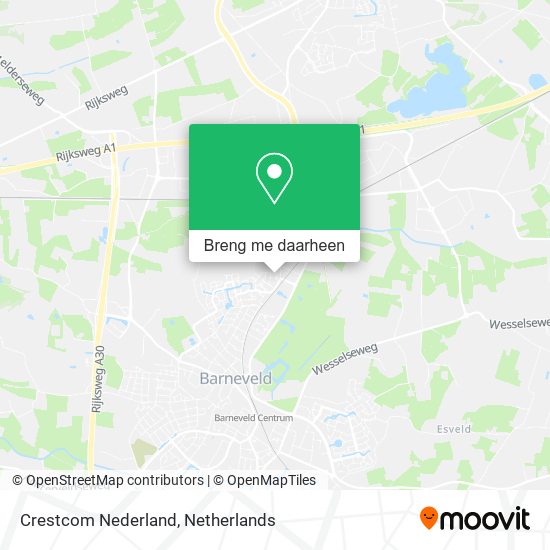 Crestcom Nederland kaart