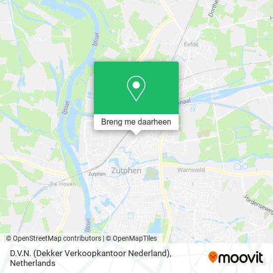 D.V.N. (Dekker Verkoopkantoor Nederland) kaart