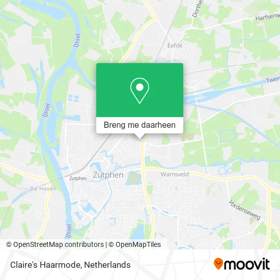 Claire's Haarmode kaart