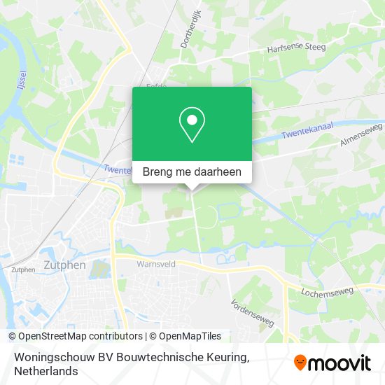 Woningschouw BV Bouwtechnische Keuring kaart