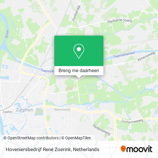 Hoveniersbedrijf René Zoerink kaart