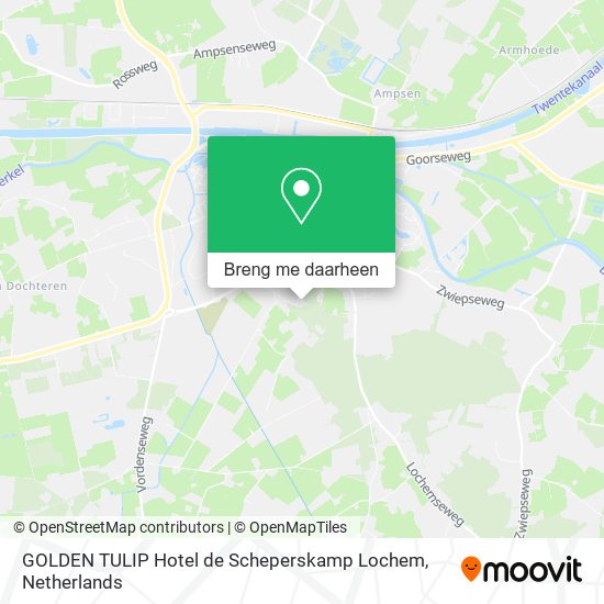 GOLDEN TULIP Hotel de Scheperskamp Lochem kaart
