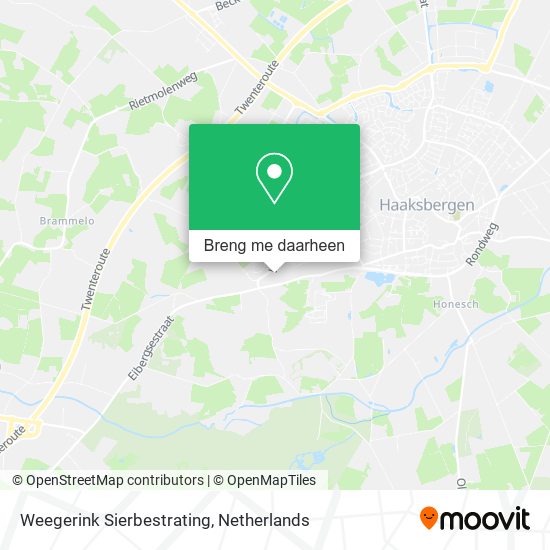 Weegerink Sierbestrating kaart