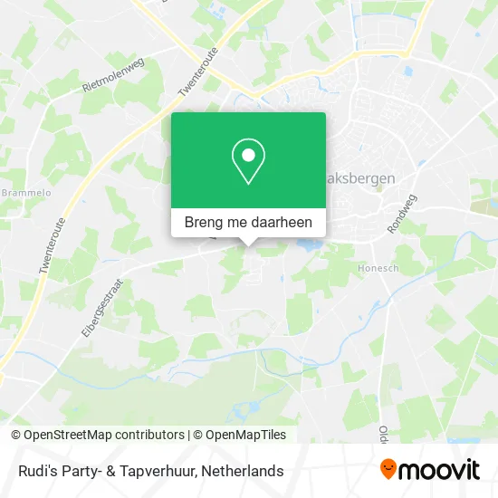 Rudi's Party- & Tapverhuur kaart