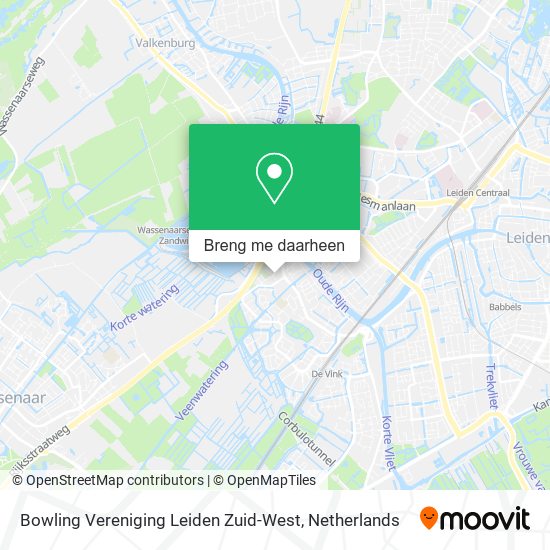 Bowling Vereniging Leiden Zuid-West kaart