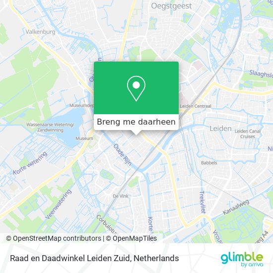 Raad en Daadwinkel Leiden Zuid kaart